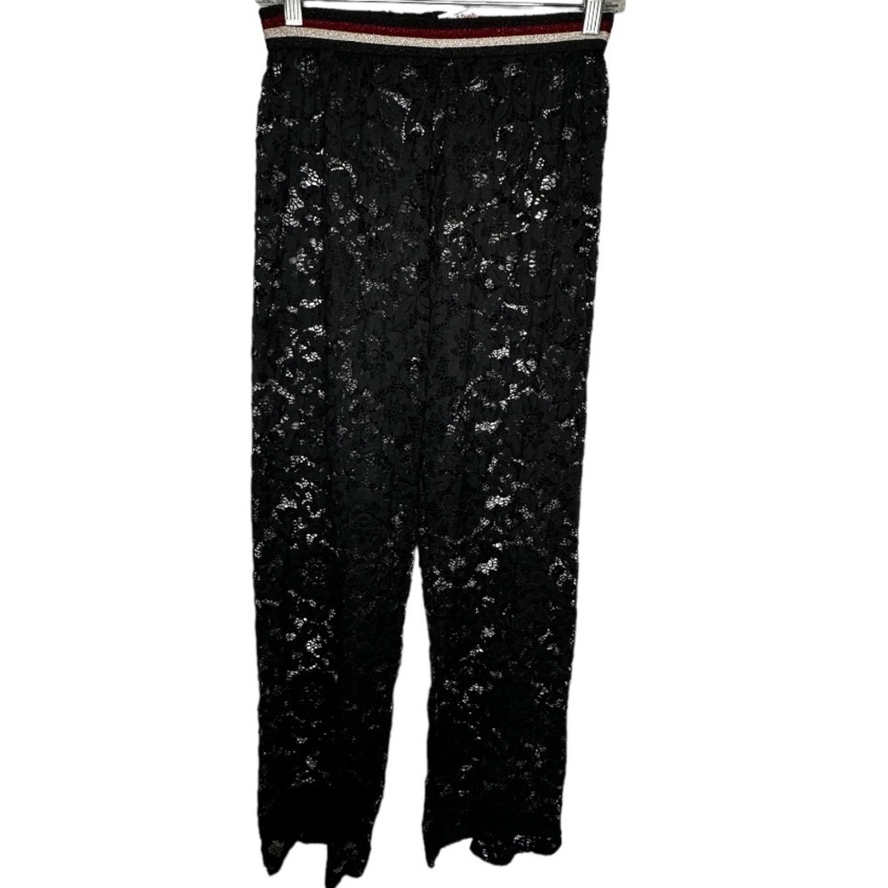 Luli Fama Black Lace Pants